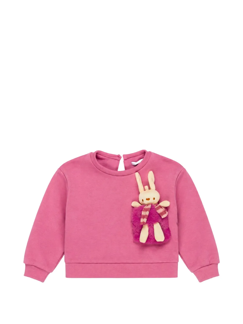 Miss Grant Kids bunny-appliqué sweatshirt - Rosa