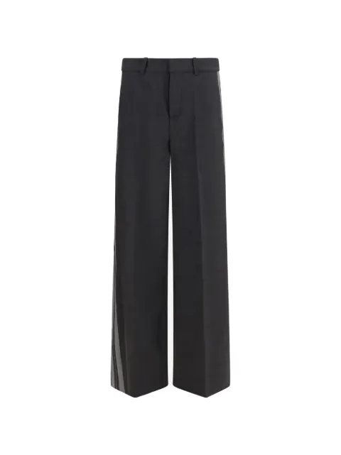 P.A.R.O.S.H. side-stripe wide-leg trousers