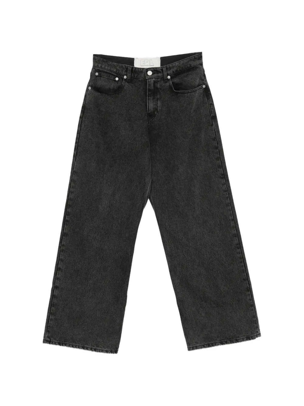 ERL embroidered-logo wide-leg jeans - Nero