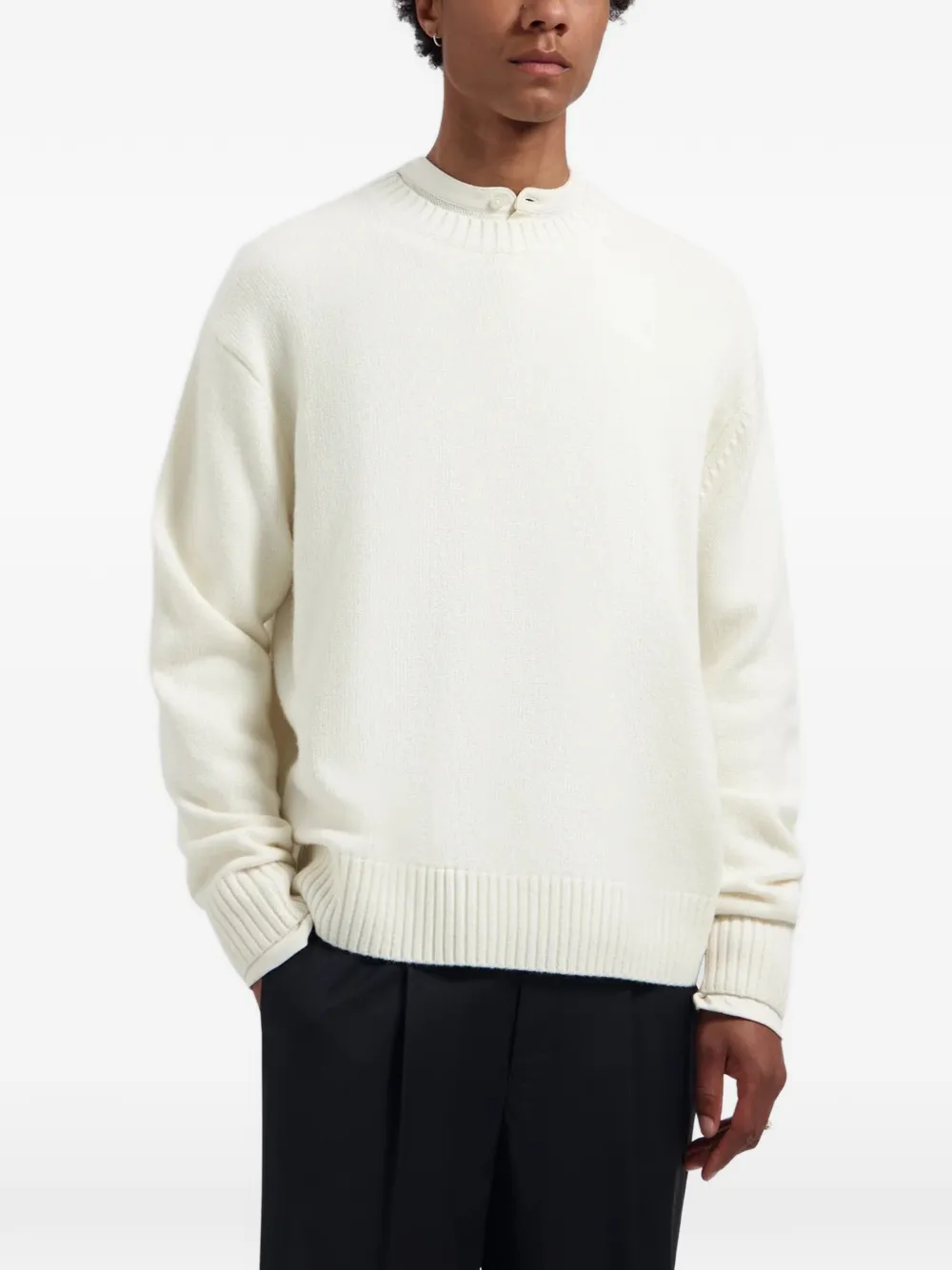 OLAF logo-print crew-neck sweater