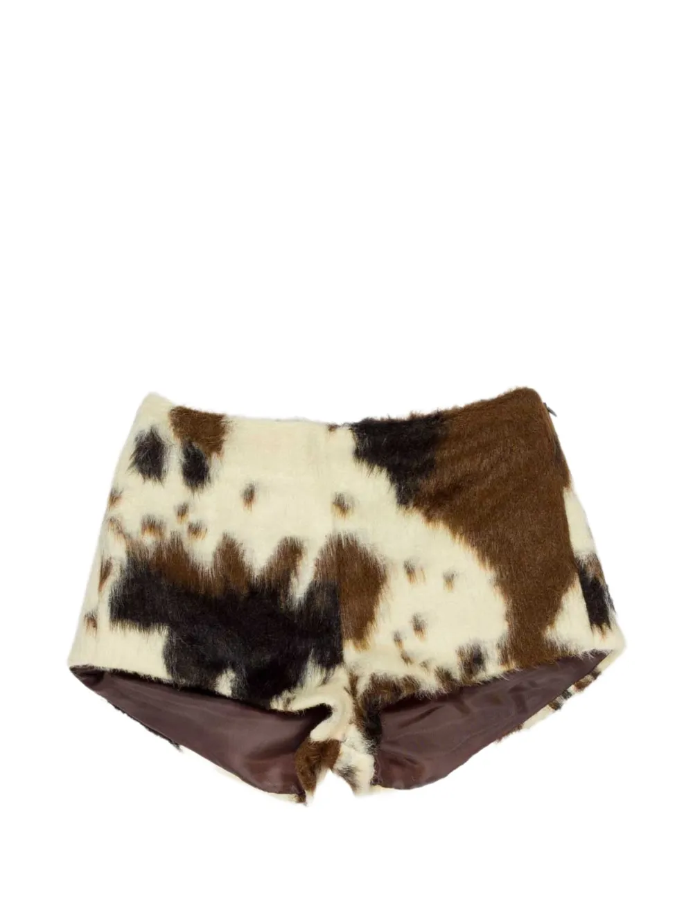 Miss Grant Kids animal-print shorts - Marrone