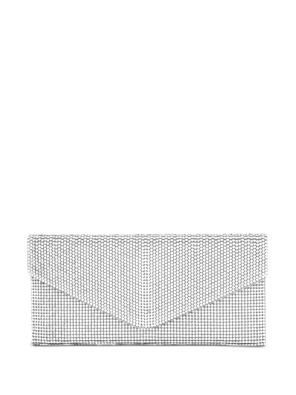 Judith Leiber Crystal Envelope embellished clutch bag - Argento