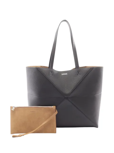 Loewe Pre-Owned 2010-2026 Large Calfskin Puzzle Fold tote bag