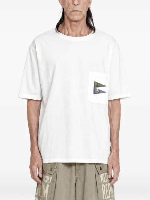 KAPITAL Pennant patch cotton T-shirt