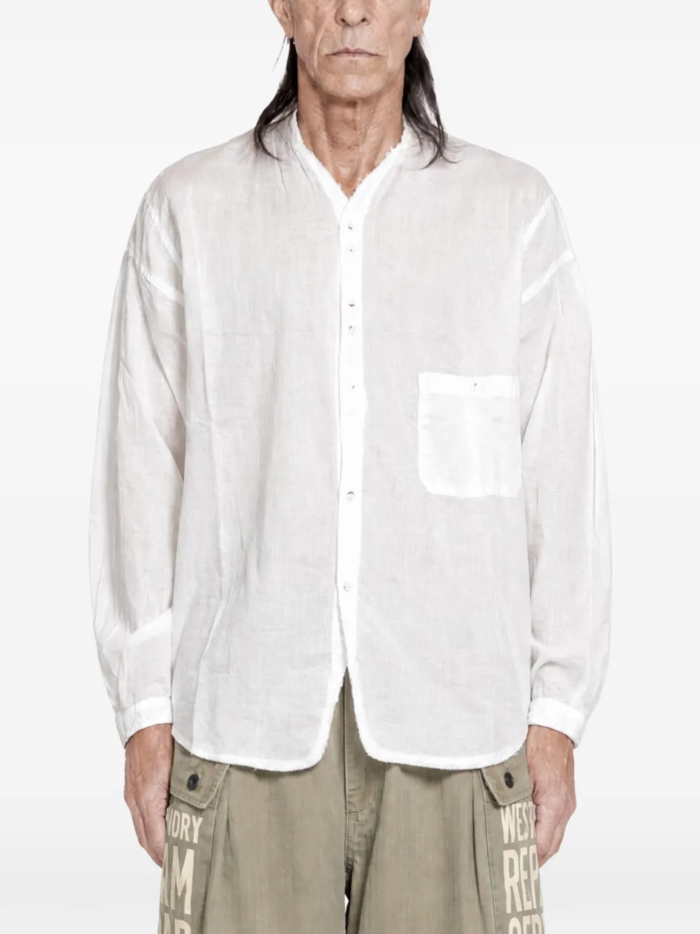 KAPITAL long-sleeve shirt - Blanc KAPITAL long-sleeve shirt - Blanc