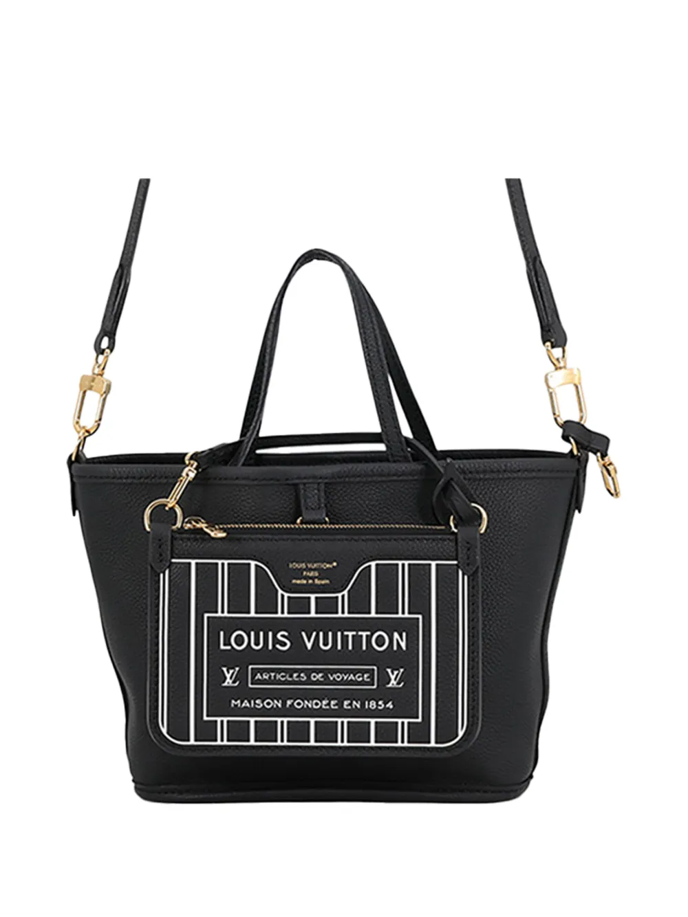 Louis Vuitton Pre-Owned 2021-2026 Monogram Neverfull Bandouliere Inside Out BB satchel - Brown