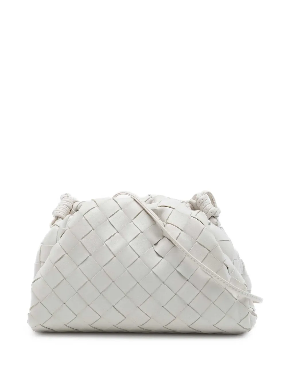 Bottega Veneta Pre-Owned 2012-2026 Nappa Intrecciato The Mini Pouch crossbody bag - White
