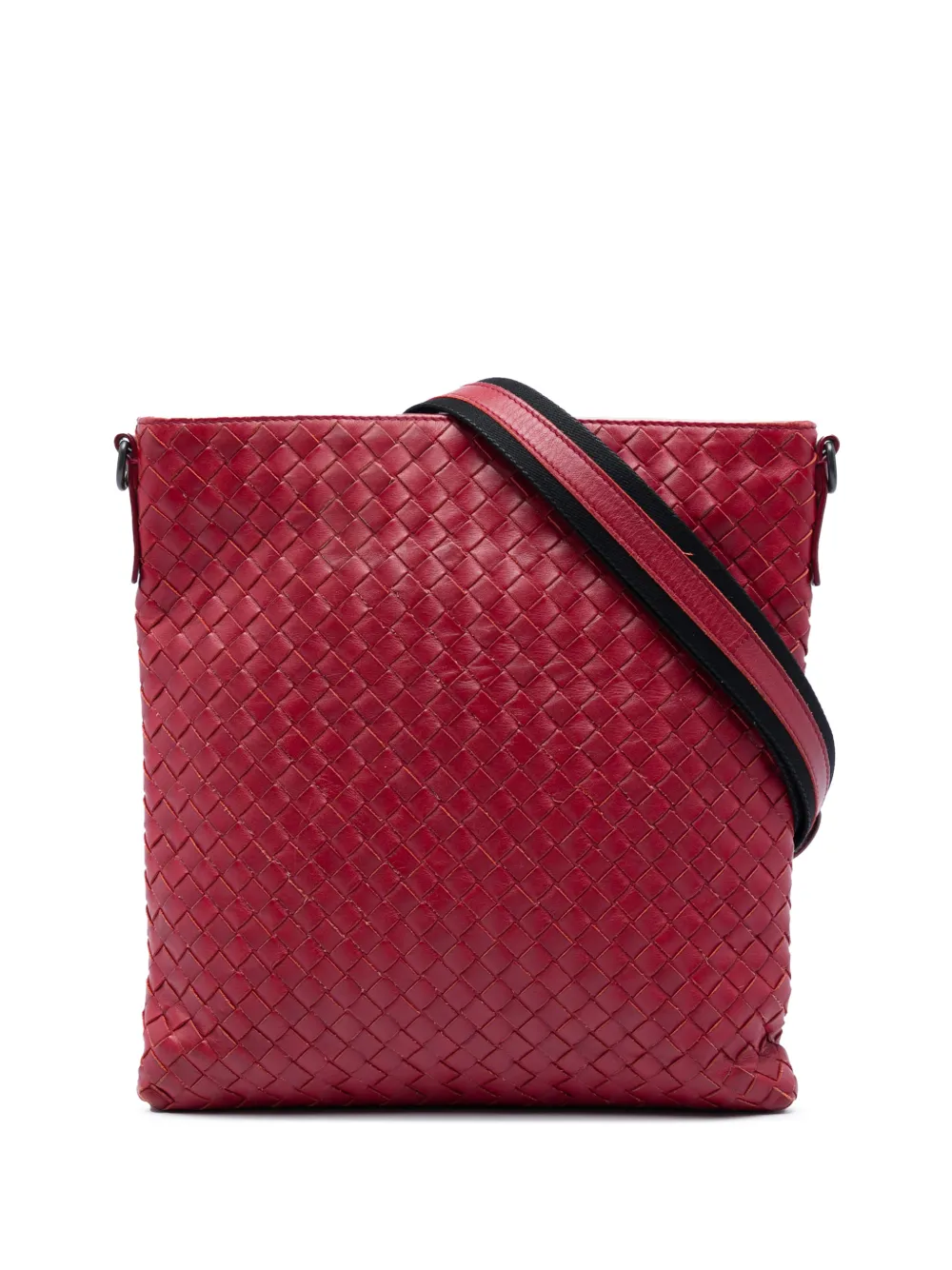 Bottega Veneta Pre-Owned 2012-2026 Intrecciato Umhängetasche aus Nappaleder - Rot