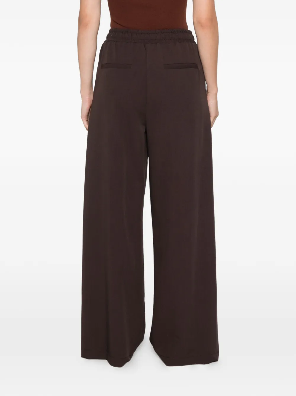 VICOLO Broek met wijde pijpen Bruin