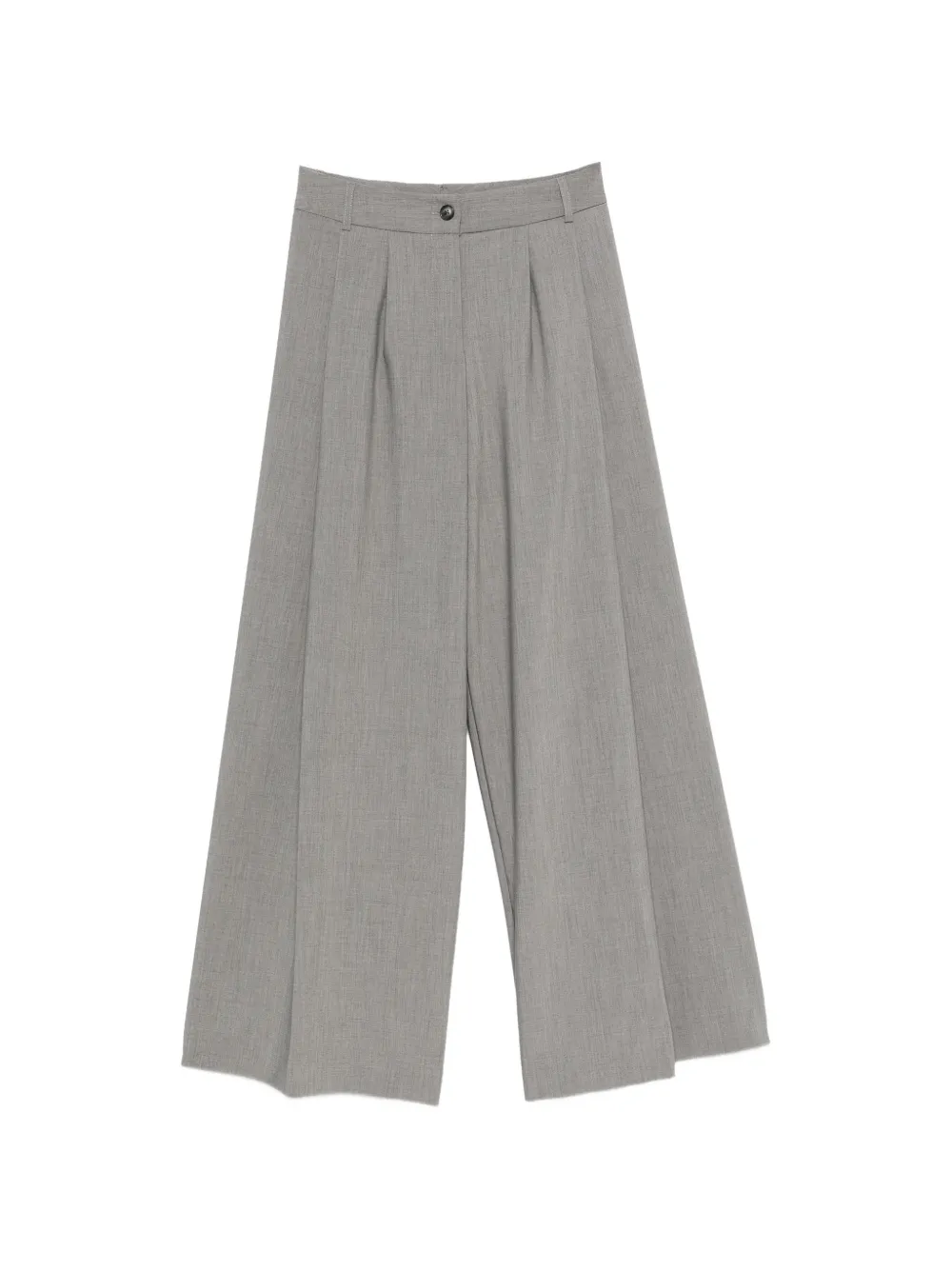 VICOLO pleat-detail wide-leg trousers - Gris