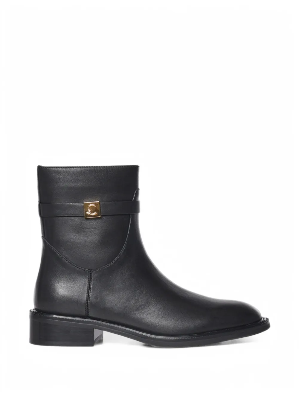 Coccinelle logo-plaque leather boots - Nero