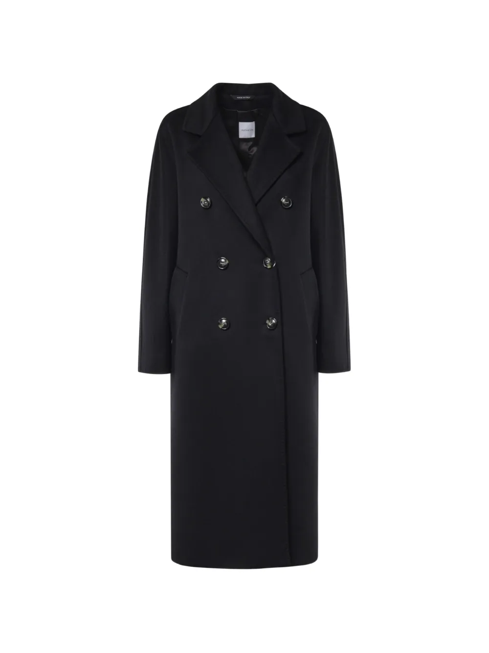 ALISHEVA double-breasted coat - Black
