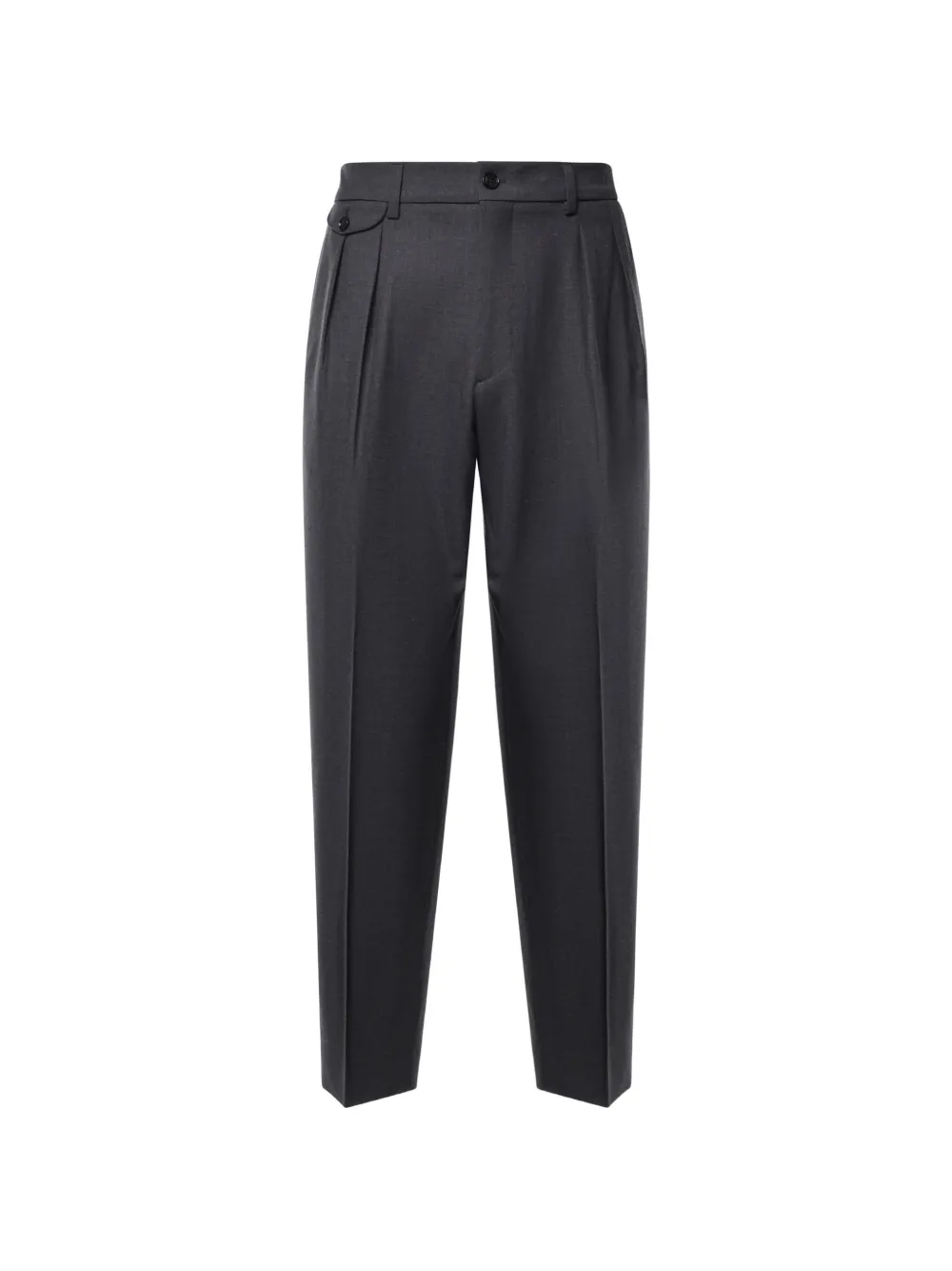 Be Able Pleated-waistband Tapered Trousers In Black