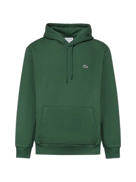 Lacoste logo-embroidered drawstring hoodie