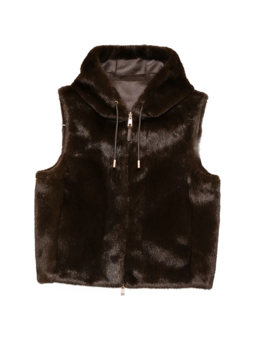 MABRUN gilet réversible Fantasy en fourrure artificielle - Marron MABRUN gilet réversible Fantasy en fourrure artificielle - Marron
