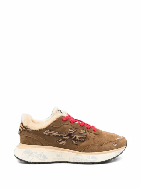 Premiata Lauryn shearling-trim sneakers