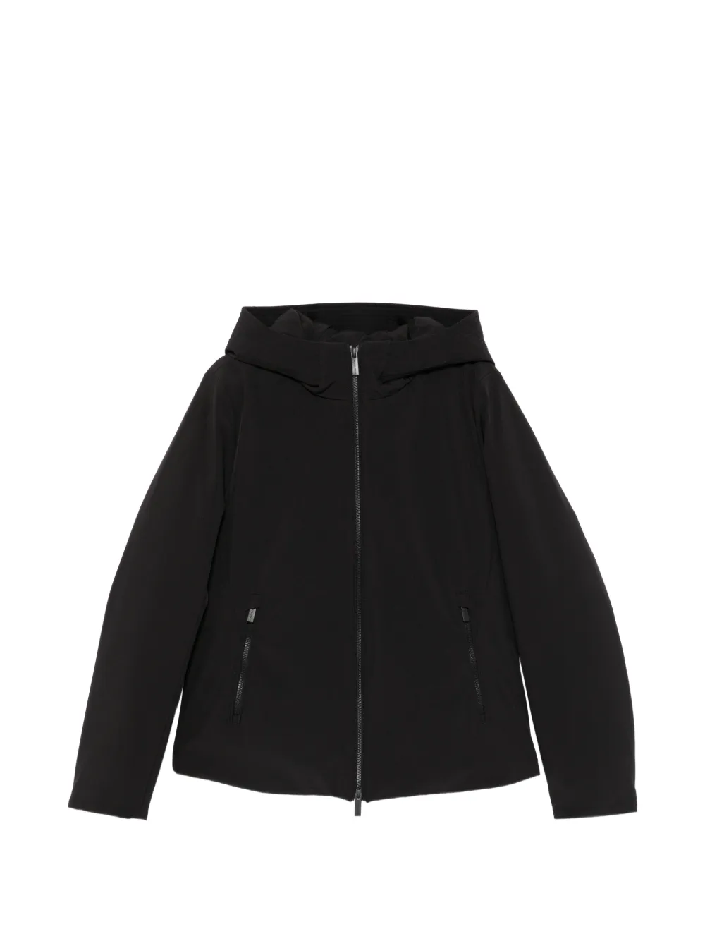 Woolrich hooded zip-up jacket Zwart