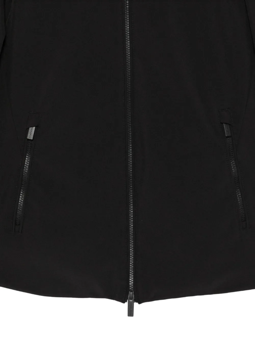Woolrich hooded zip-up jacket Zwart
