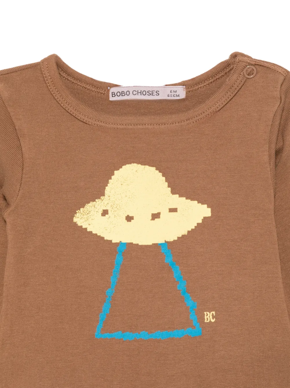 Bobo Choses Body met lange mouwen en print Bruin