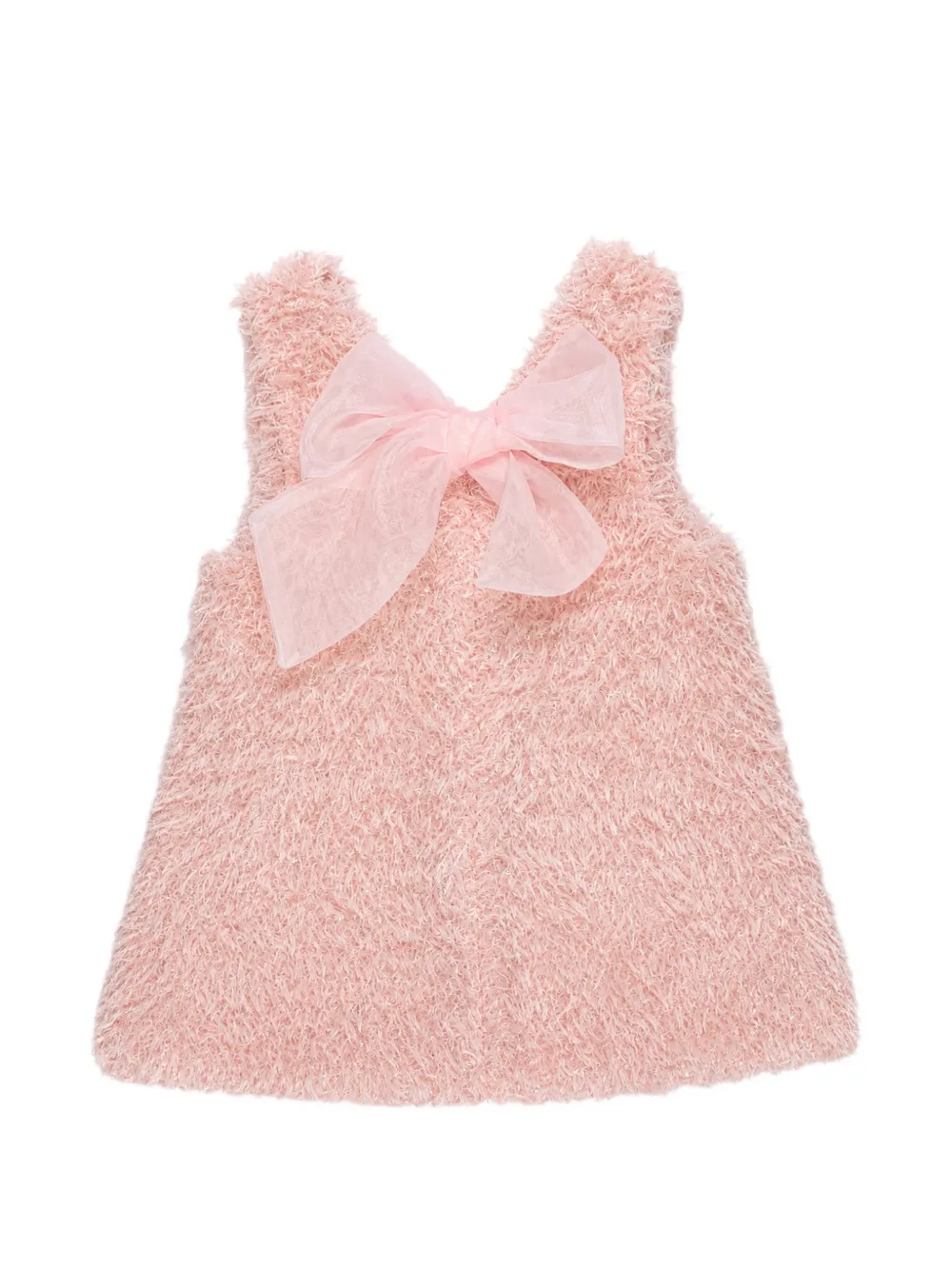Miss Grant Kids robe sans manches ornée d'un nœud - Rose Miss Grant Kids robe sans manches ornée d'un nœud - Rose