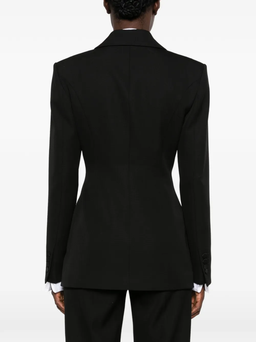 Seafarer Blazer met dubbele rij knopen en puntige revers Zwart