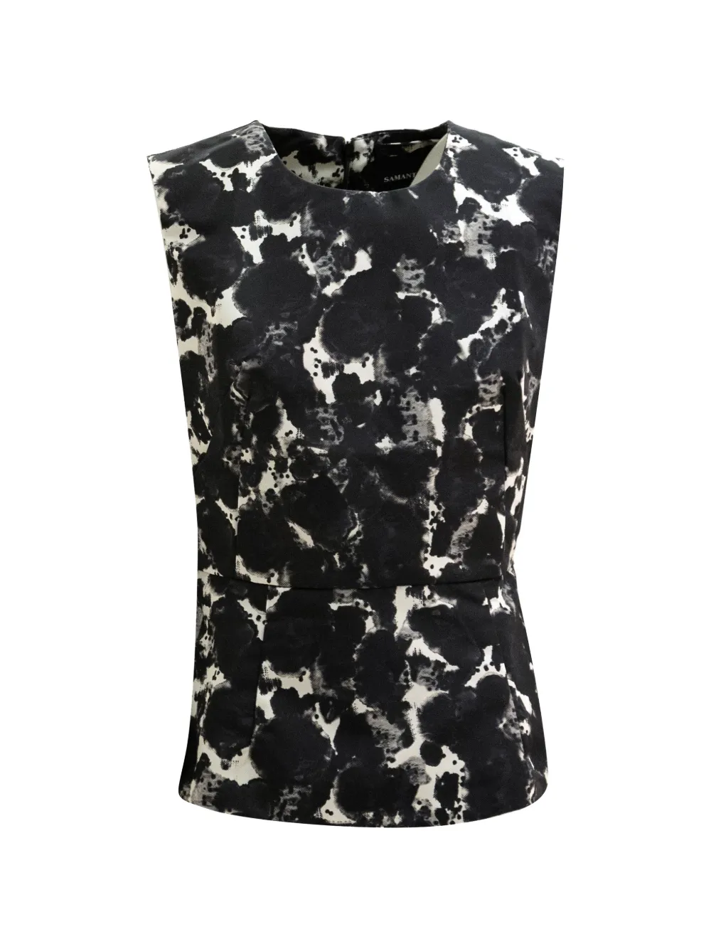 Samantha Sung crew-neck sleeveless top - Noir Samantha Sung crew-neck sleeveless top - Noir