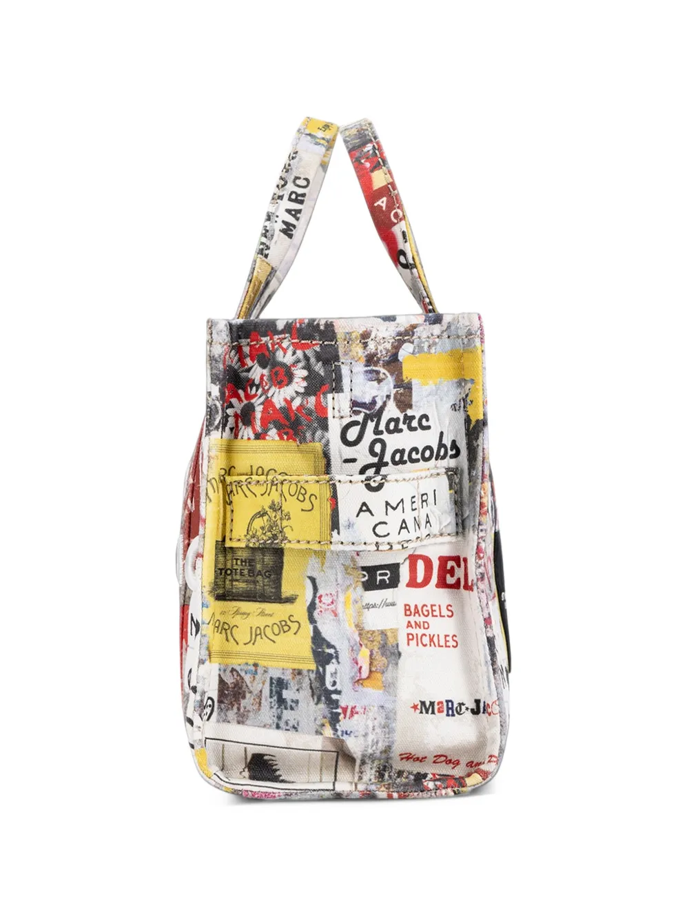 Marc Jacobs The Pop Americana canvas small tote bag Wit
