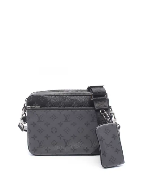 Louis Vuitton Pre-Owned 2021-2026 Monogram Eclipse Trio Messenger crossbody bag