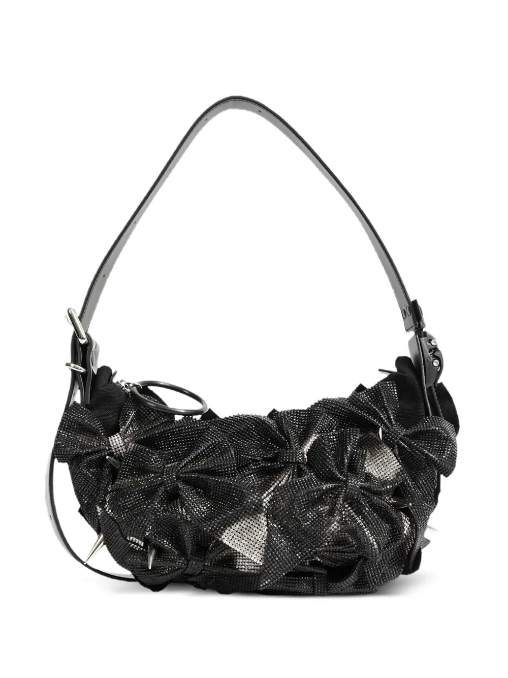 Junya Watanabe Innerraum Strass bow-detail shoulder bag - Nero