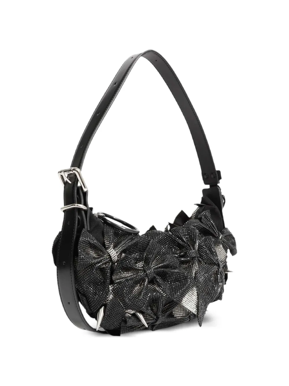 Junya Watanabe X Innerraum Strass Bow-detail Shoulder Bag in Black, view 3