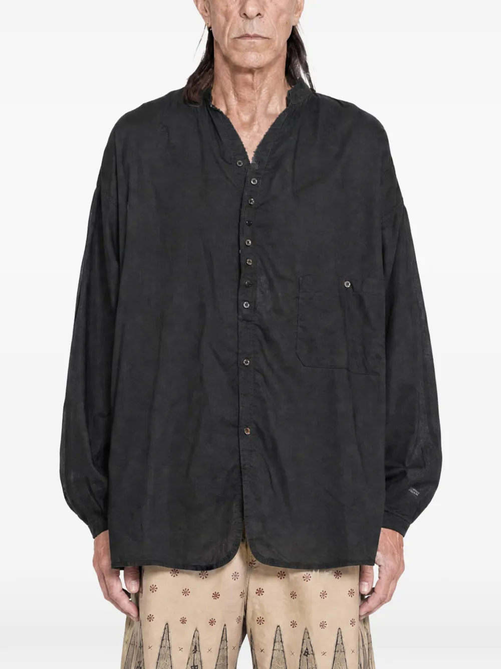 KAPITAL Shoka gauze shirt - Noir KAPITAL Shoka gauze shirt - Noir