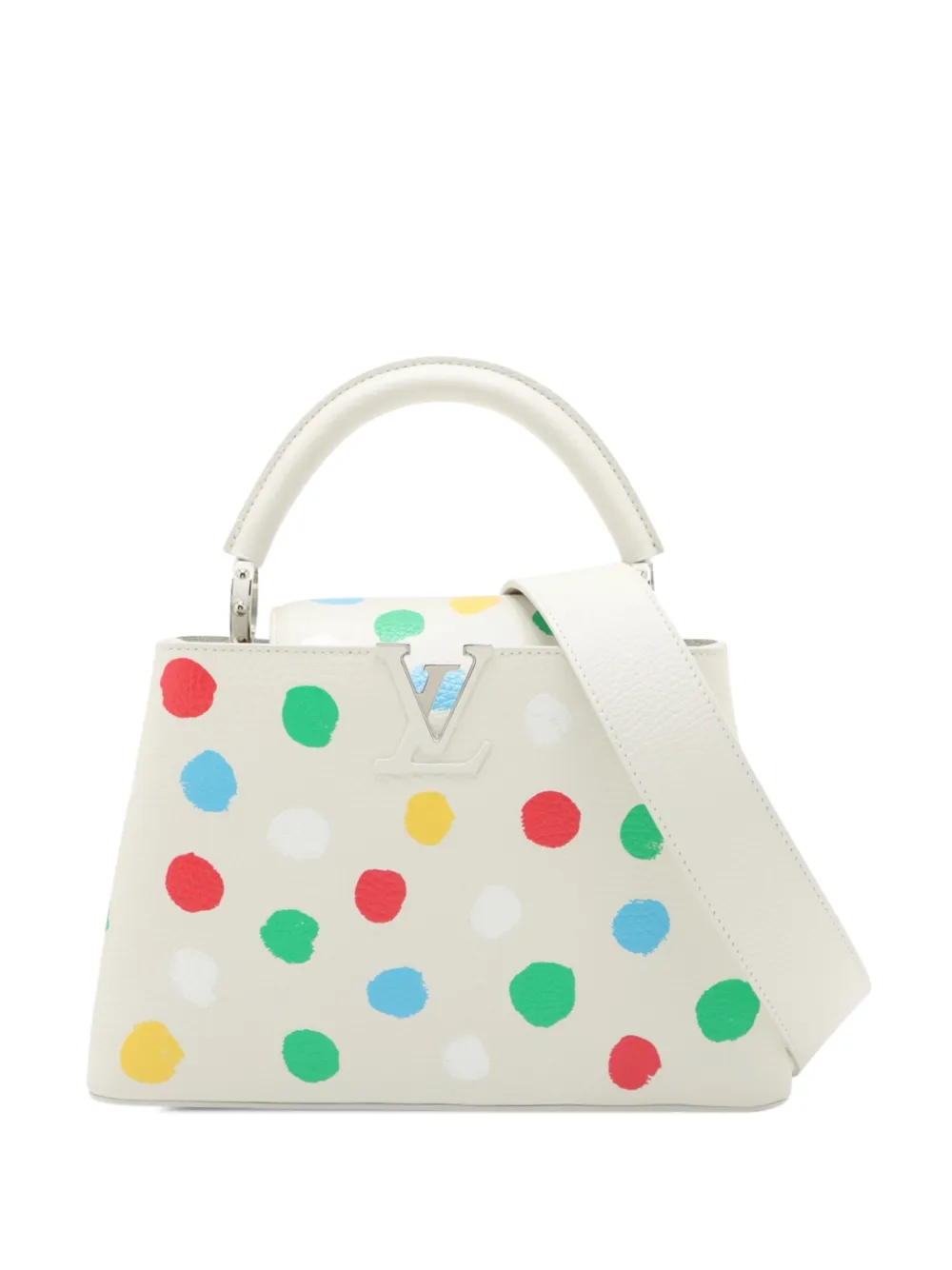 Louis Vuitton Pre-Owned 2021-2026 Yayoi Kusama Clemence Capucines BB Satchel - Weiß