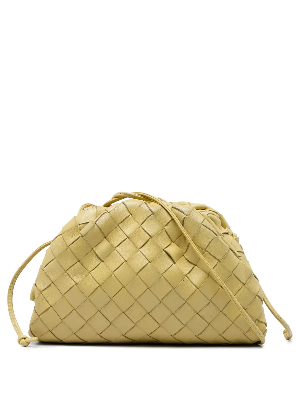 Bottega Veneta Pre-Owned 2012-2026 Intrecciato The Mini Pouch Umhängetasche aus Nappaleder - Gelb