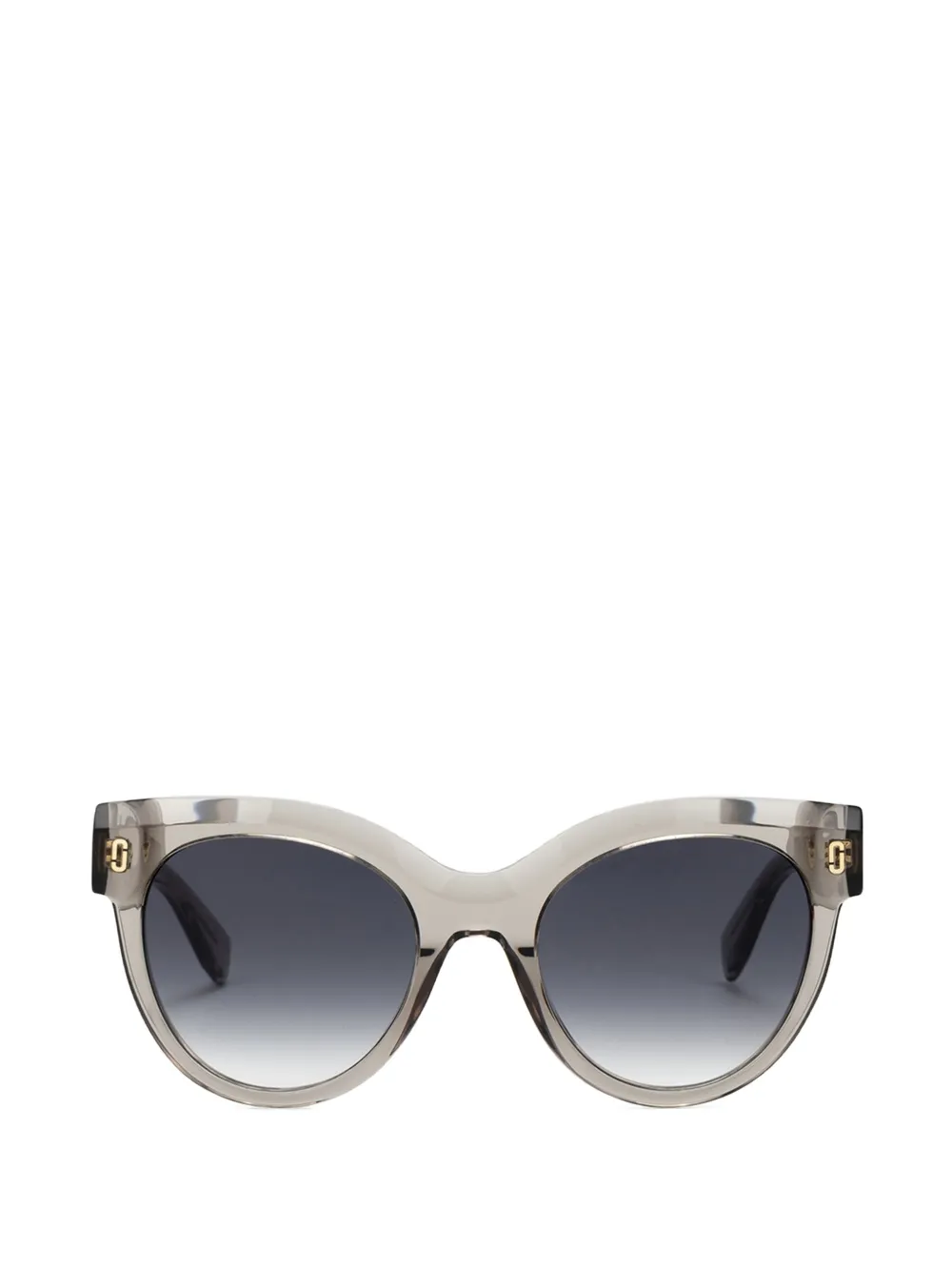 Marc Jacobs Occhiali da sole cat-eye con placca logo - Grigio