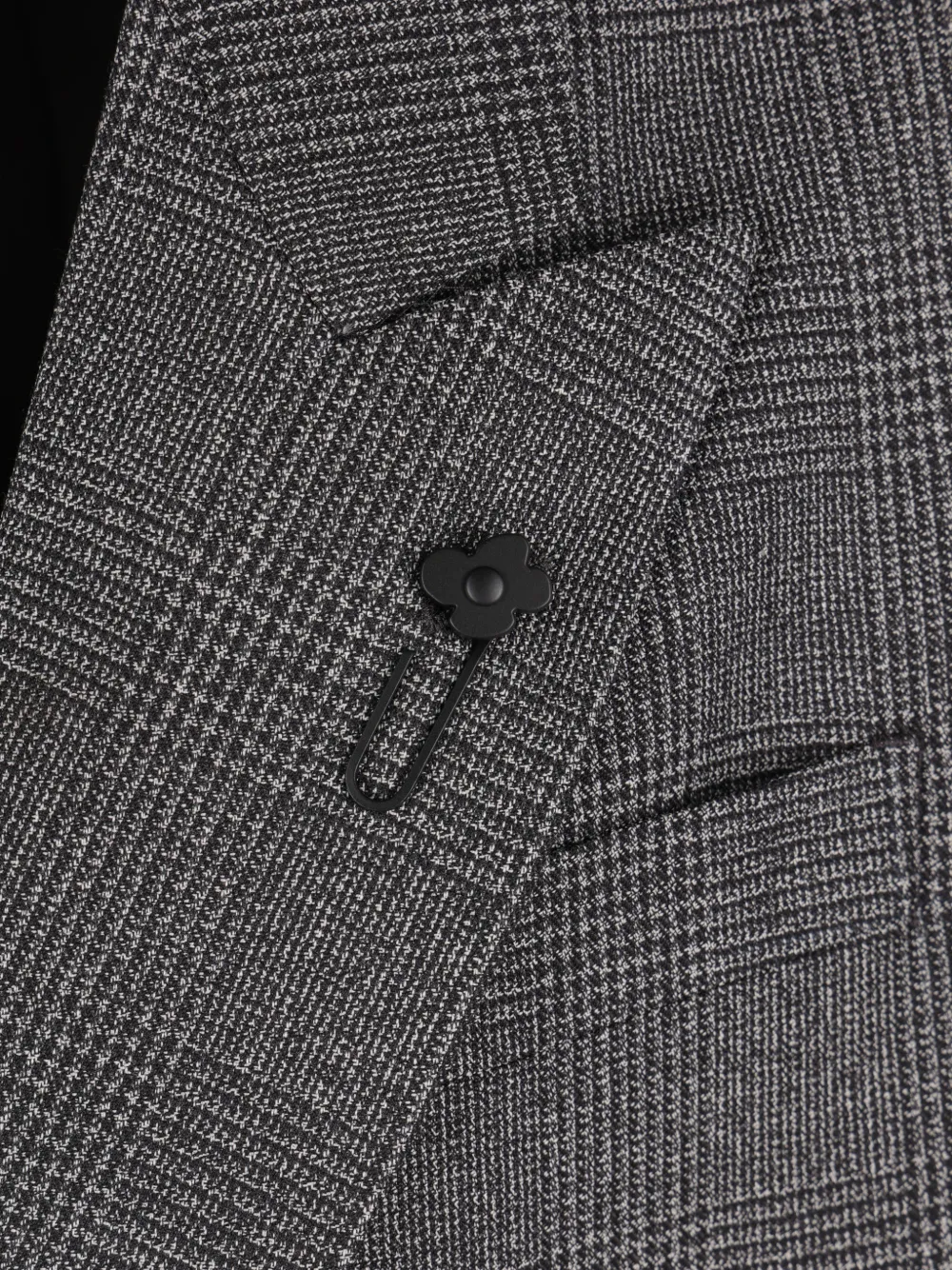 Lardini prince of wales check double-breasted blazer Grijs