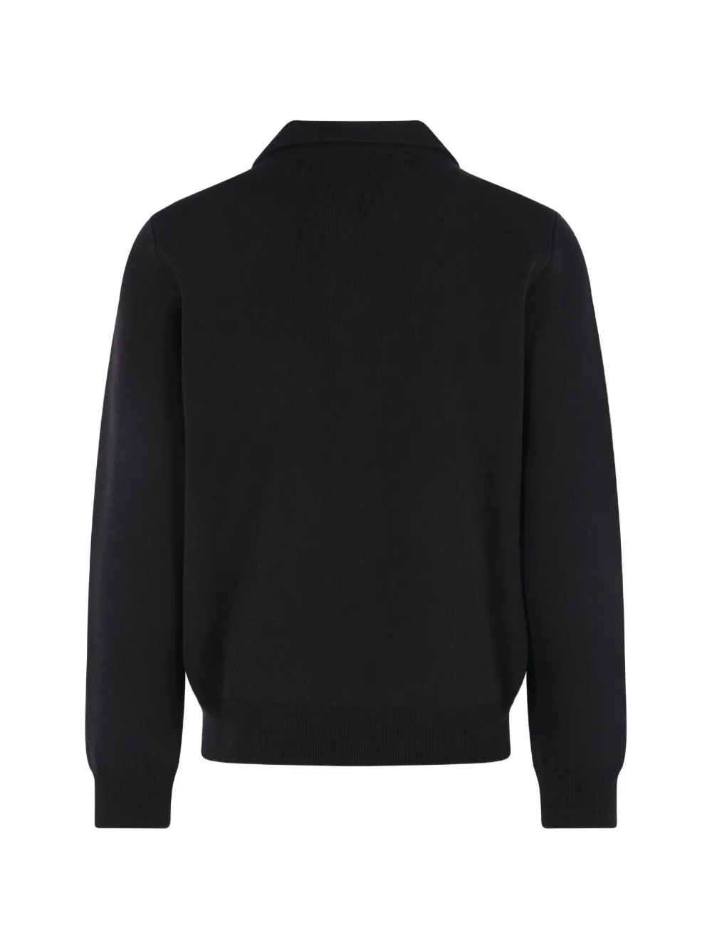 Lardini zip-up knitted cardigan Zwart