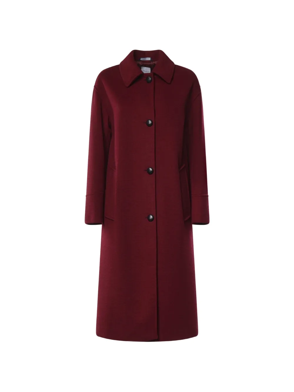 ALISHEVA single-breasted wool coat - Red