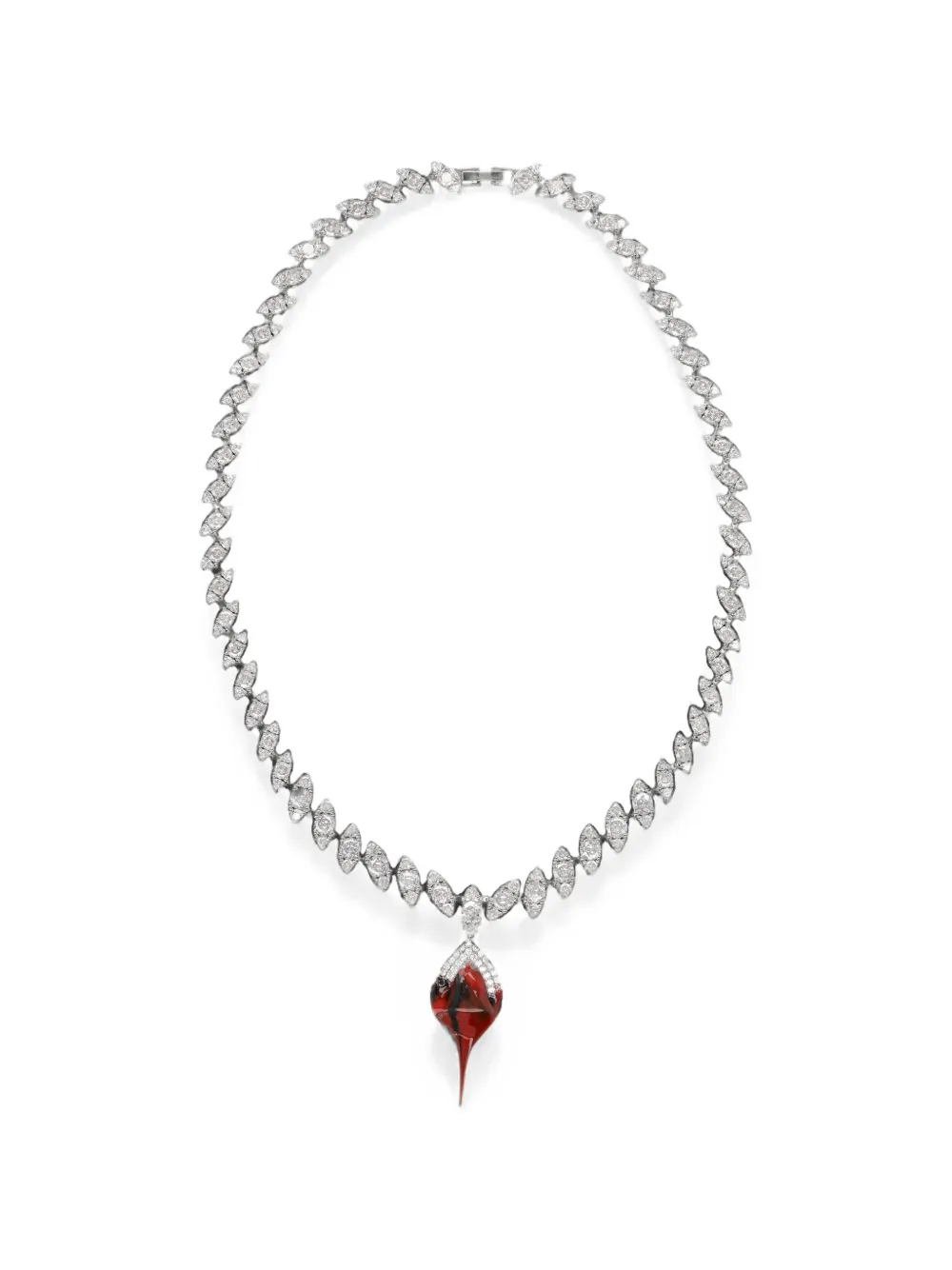 Ottolinger crystal-embellished dipped-pendant necklace