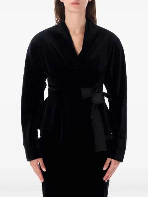 Alberta Ferretti peplum wrap jacket