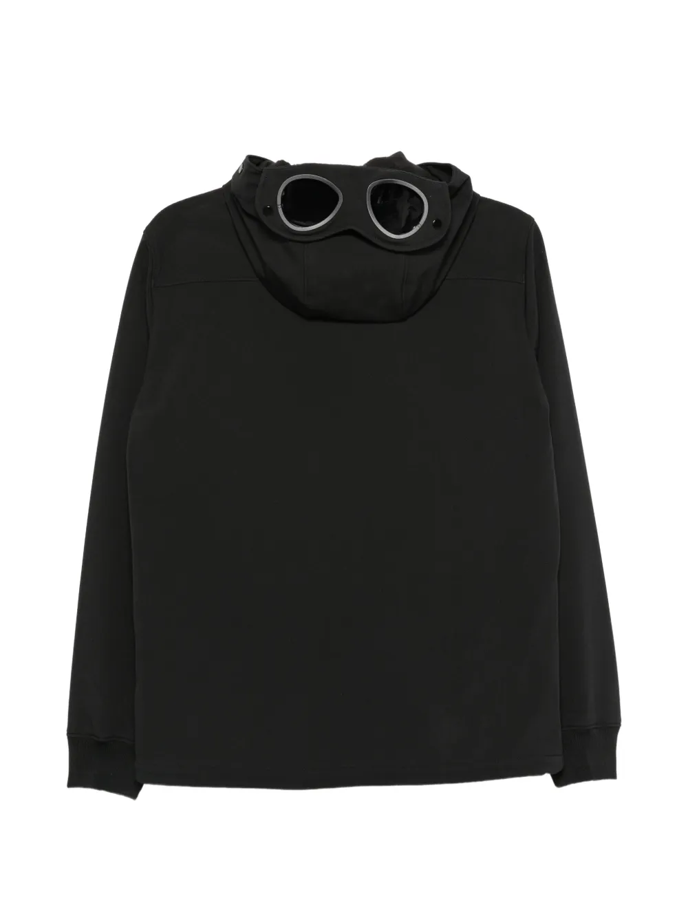 C.P. Company Kids Goggle-detail zip-up jacket Zwart