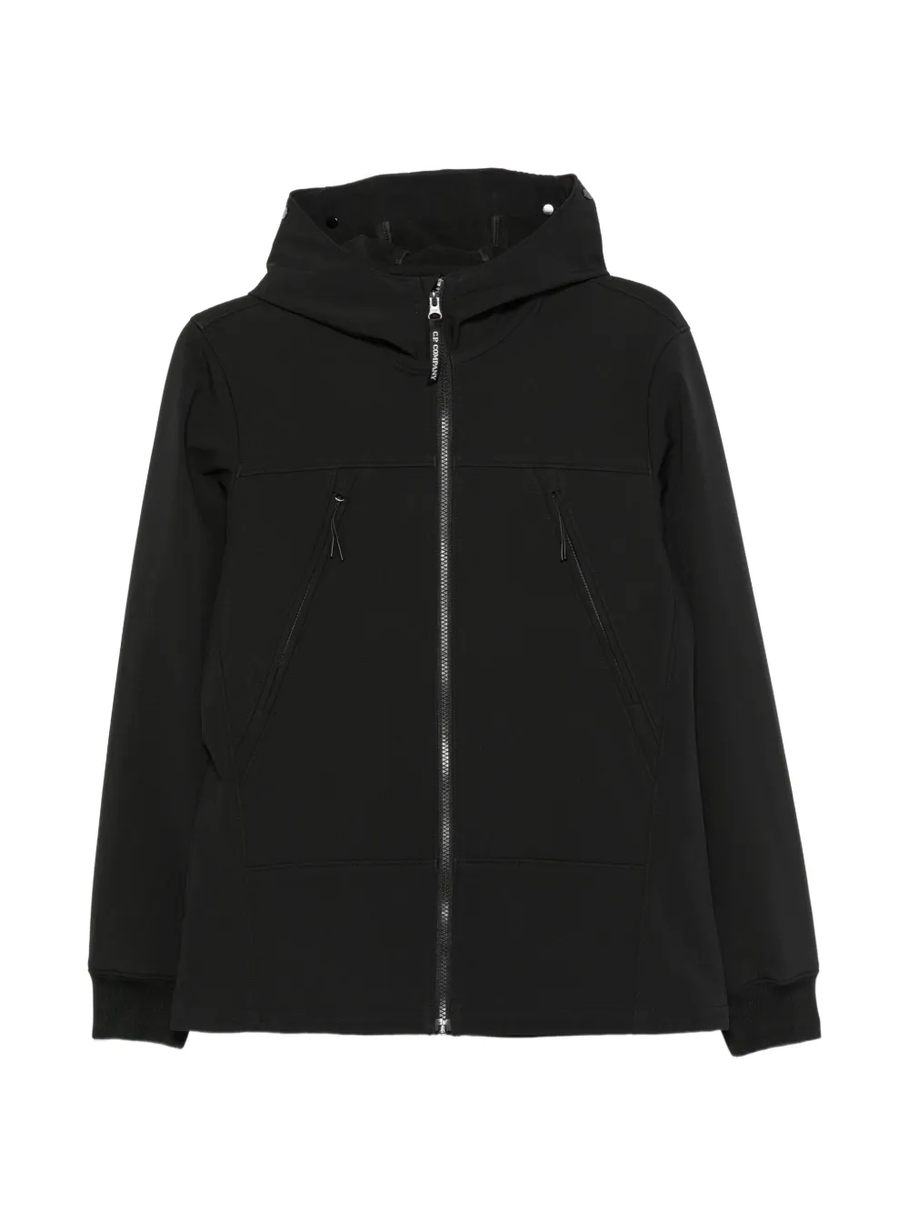 C.P. Company Kids Goggle-detail zip-up jacket Zwart