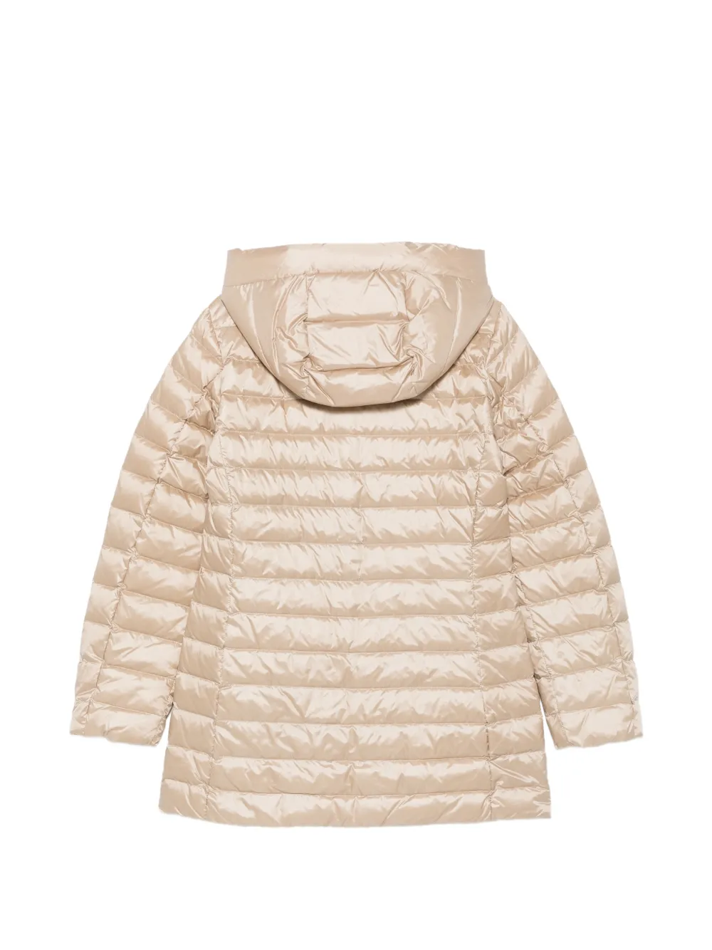 Woolrich quilted hooded coat Beige