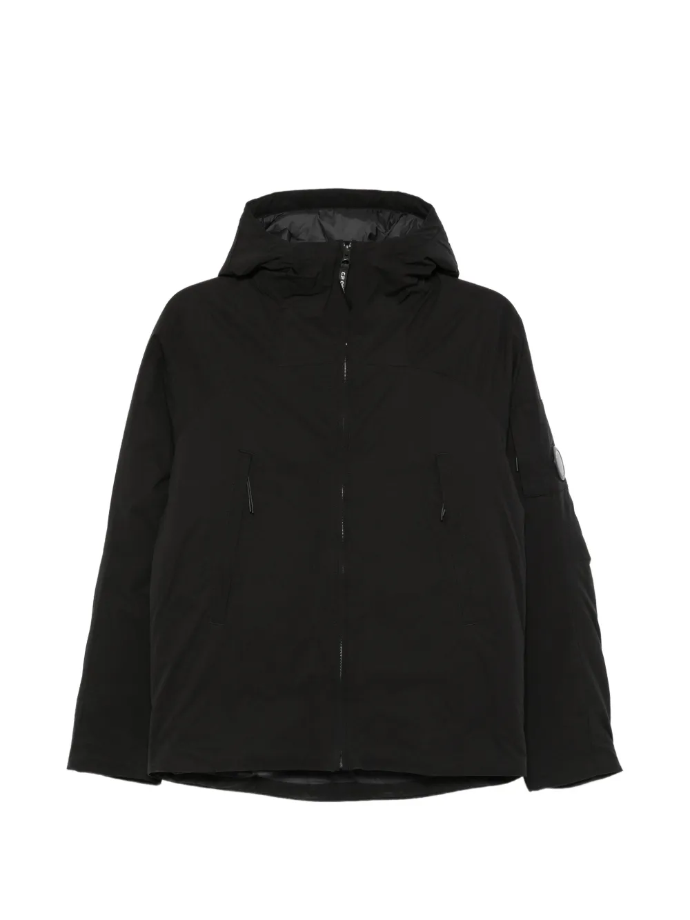 C.P. Company Kids Lens hooded jacket Zwart
