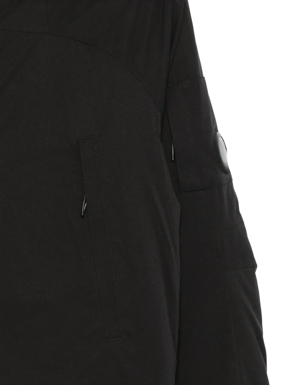 C.P. Company Kids Lens hooded jacket Zwart