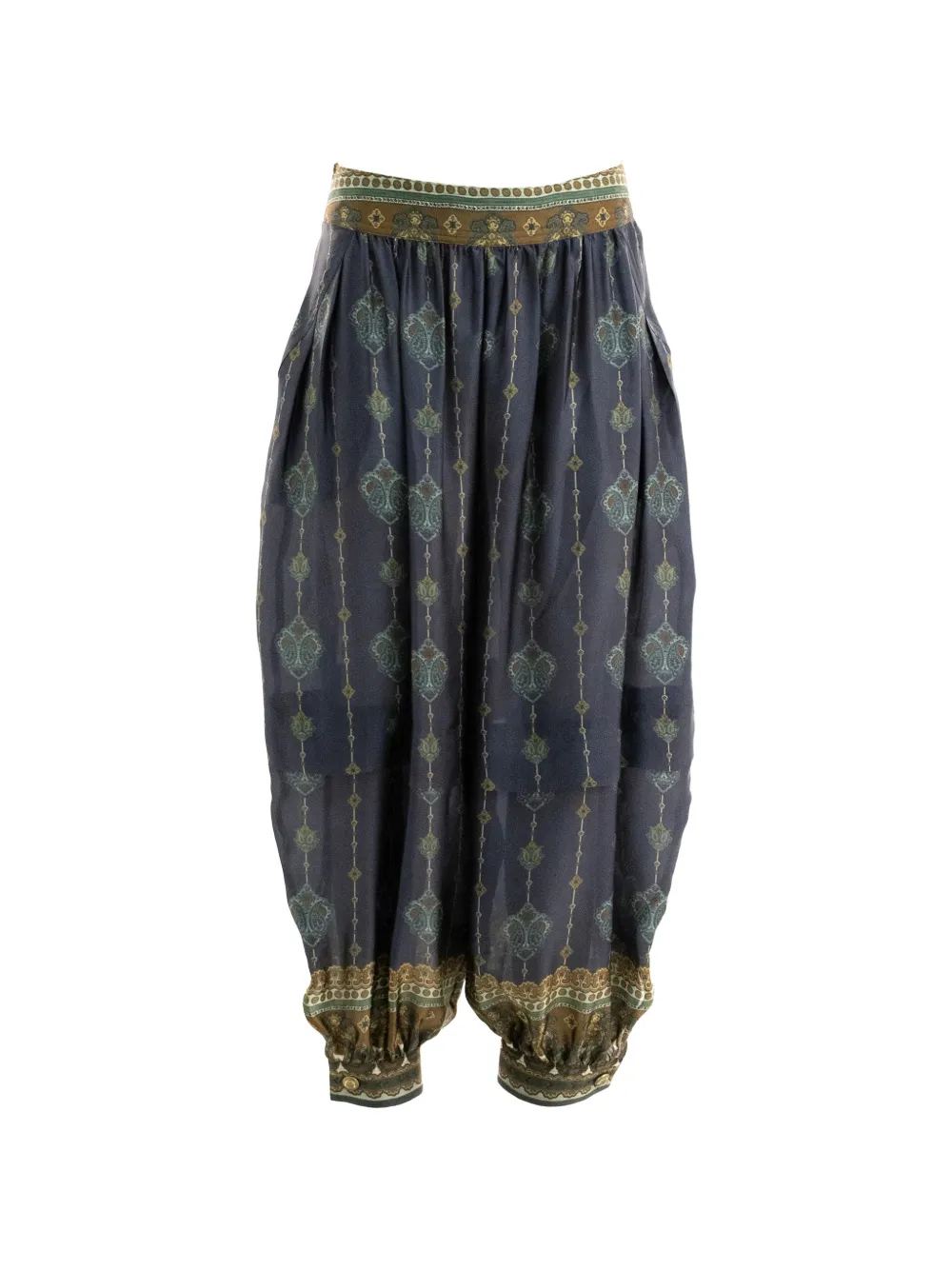 ZIMMERMANN paisley-print buttoned-cuff trousers - Bleu ZIMMERMANN paisley-print buttoned-cuff trousers - Bleu