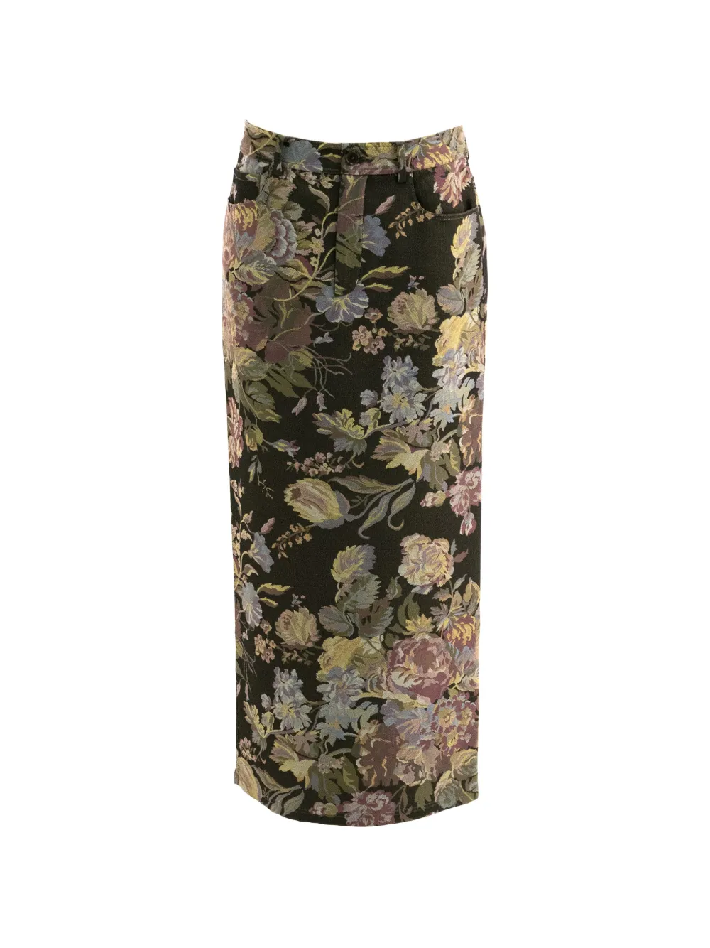 Ralph Lauren Collection floral-print tapestry maxi skirt - Noir Ralph Lauren Collection floral-print tapestry maxi skirt - Noir