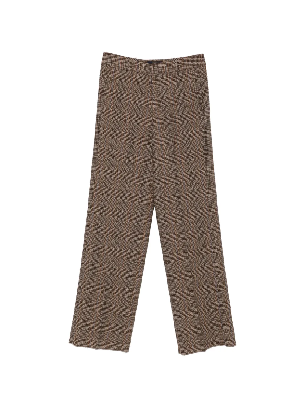 Seafarer Vitti Prince of Wales check tailored trousers - Marrone