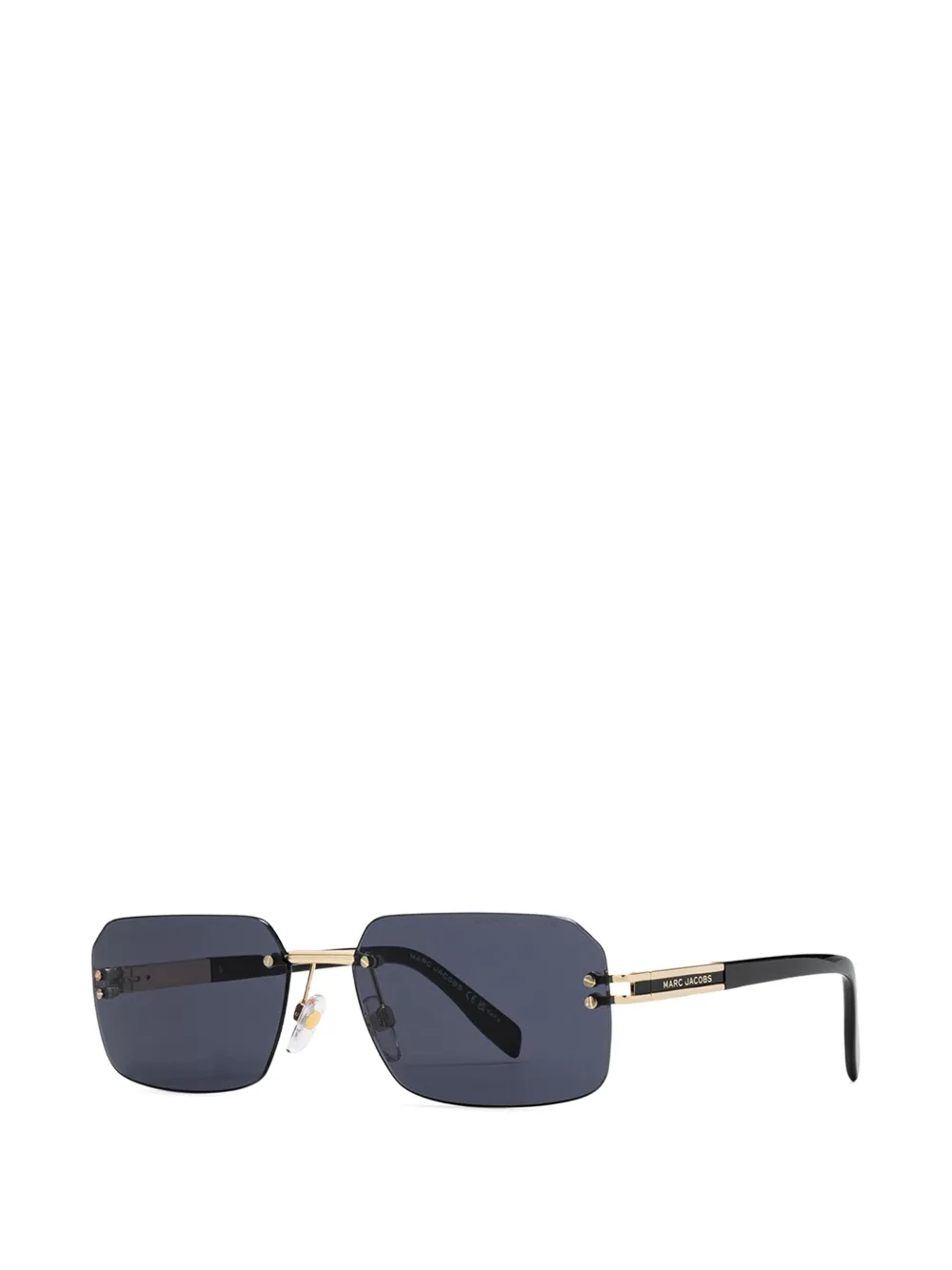 Marc Jacobs Eyewear rectangle-frame rimless sunglasses Goud