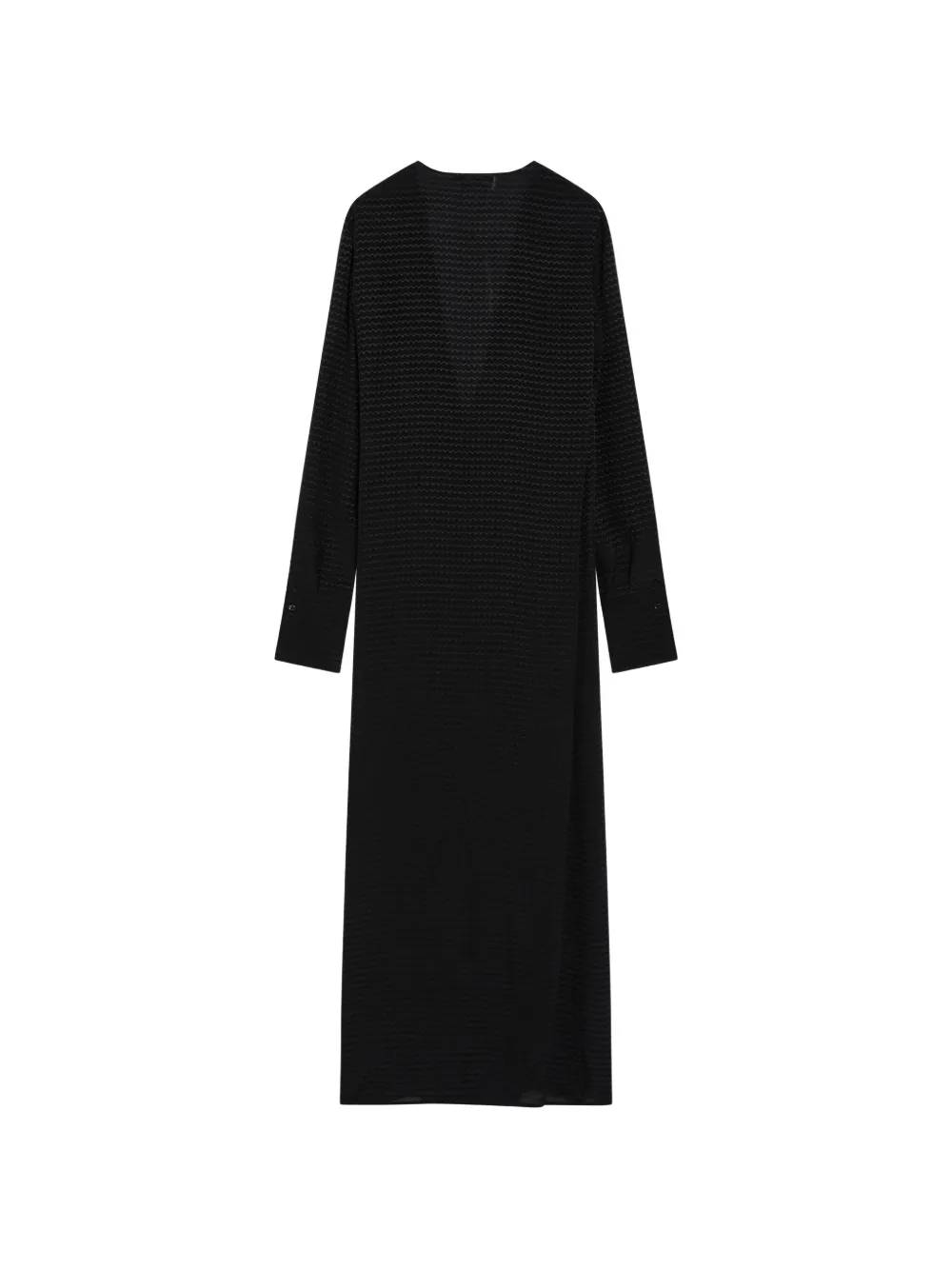 FENDI Maxi-wikkeljurk met jacquardlogo Zwart