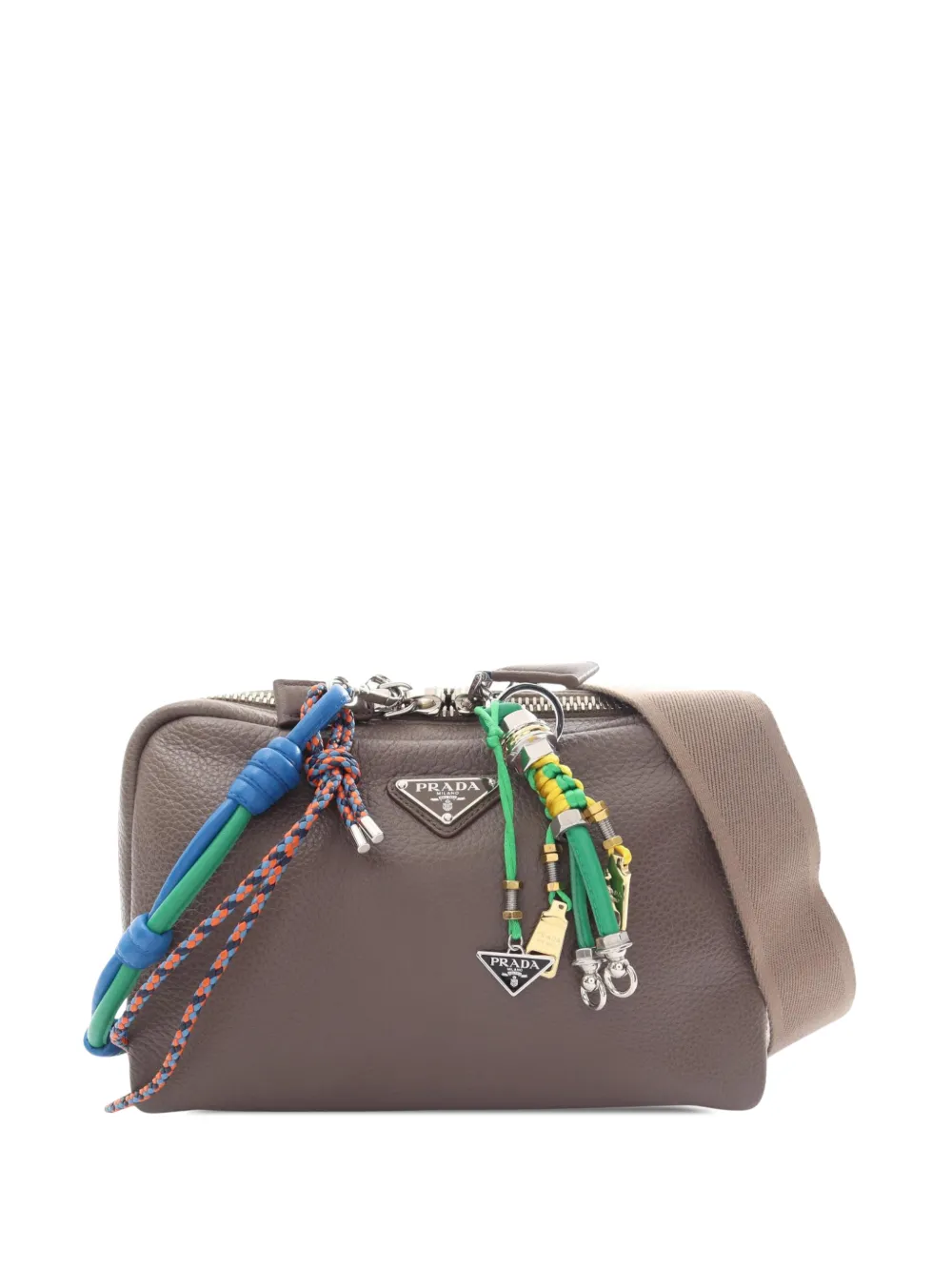 Prada Pre-Owned 2013-2026 Vitello Daino Umhängetasche - Grau